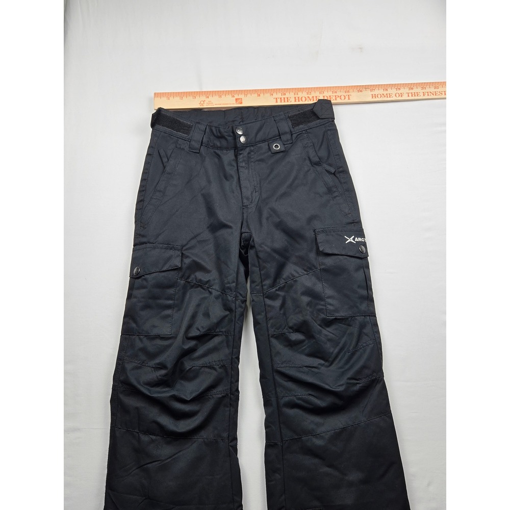 Arctix‎ Youth Insulated Snow Ski Pants Black Cargo Pockets Adjustable Waist M 5K - Picture 3 of 12